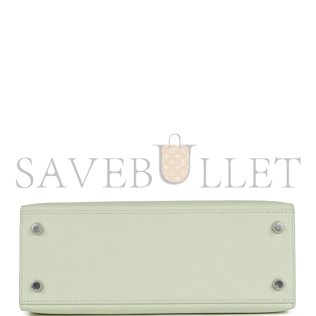 HERMÈS MASTER KELLY SELLIER 25 EPSOM PALLADIUM HARDWARE (25*17*7cm)
